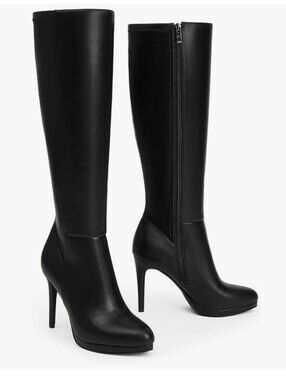 Modatope Knee Elastic Leather High Boots Size 8.5